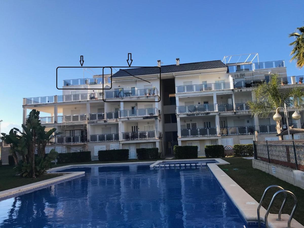 Apartamento Penthouse Playa Rabdells Oliva With Pool And Seaview Exterior foto